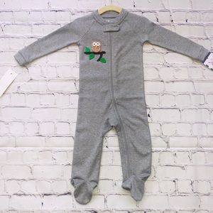 Unisex 9-12 month custom zipper footie